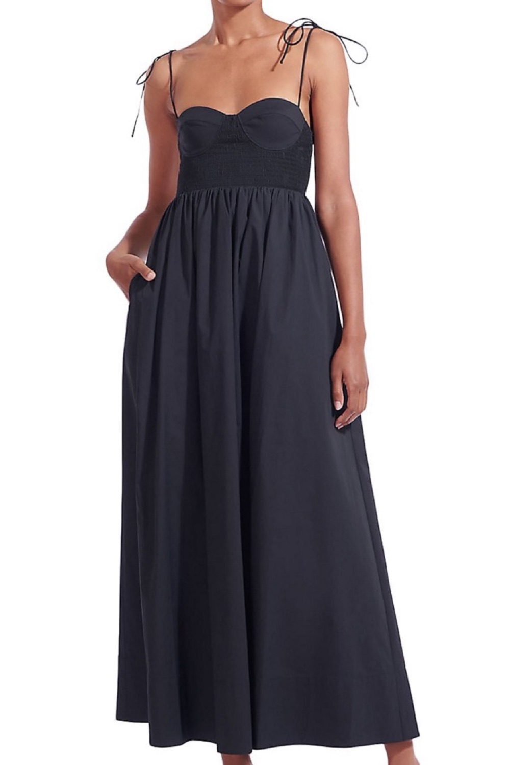 Rent Staud Black Dress US 2 | By Rotation US