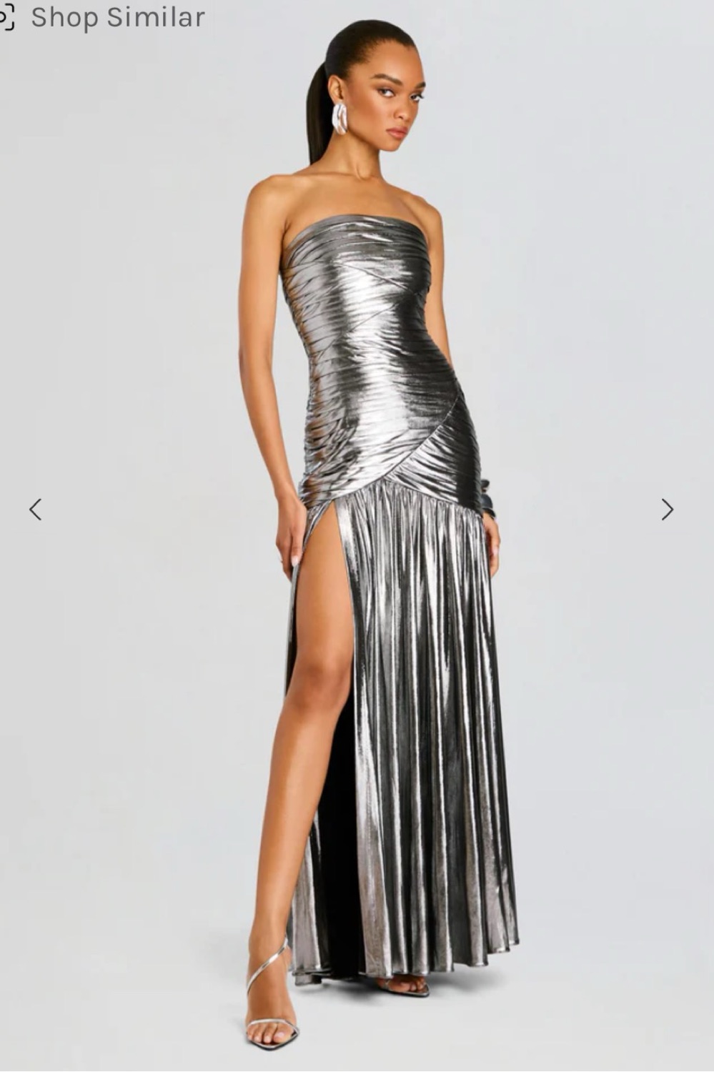 Rent Retrofête Silver Dress US 4 | By Rotation US