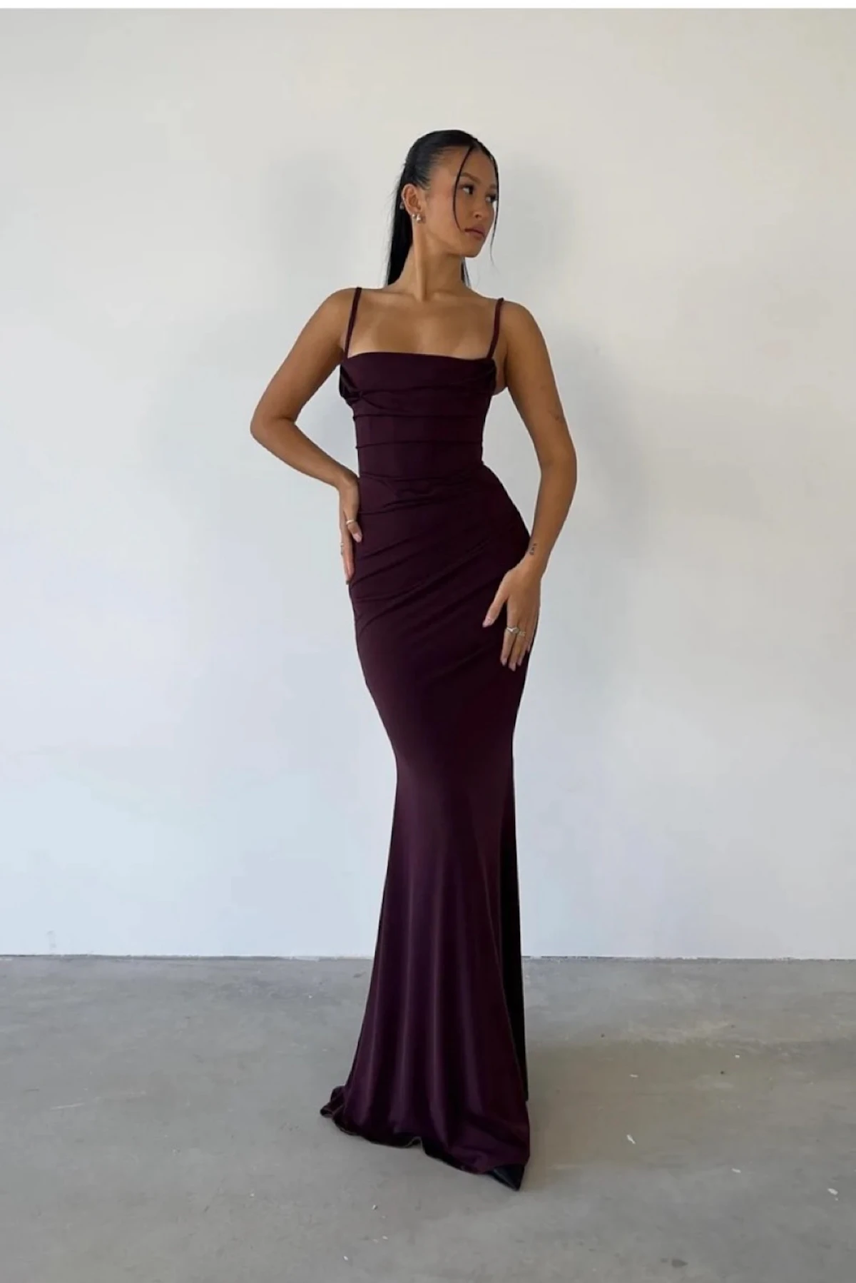 By Rotation Dresses Rent House of CB Burgundy Dress US 4 | By Rotation US