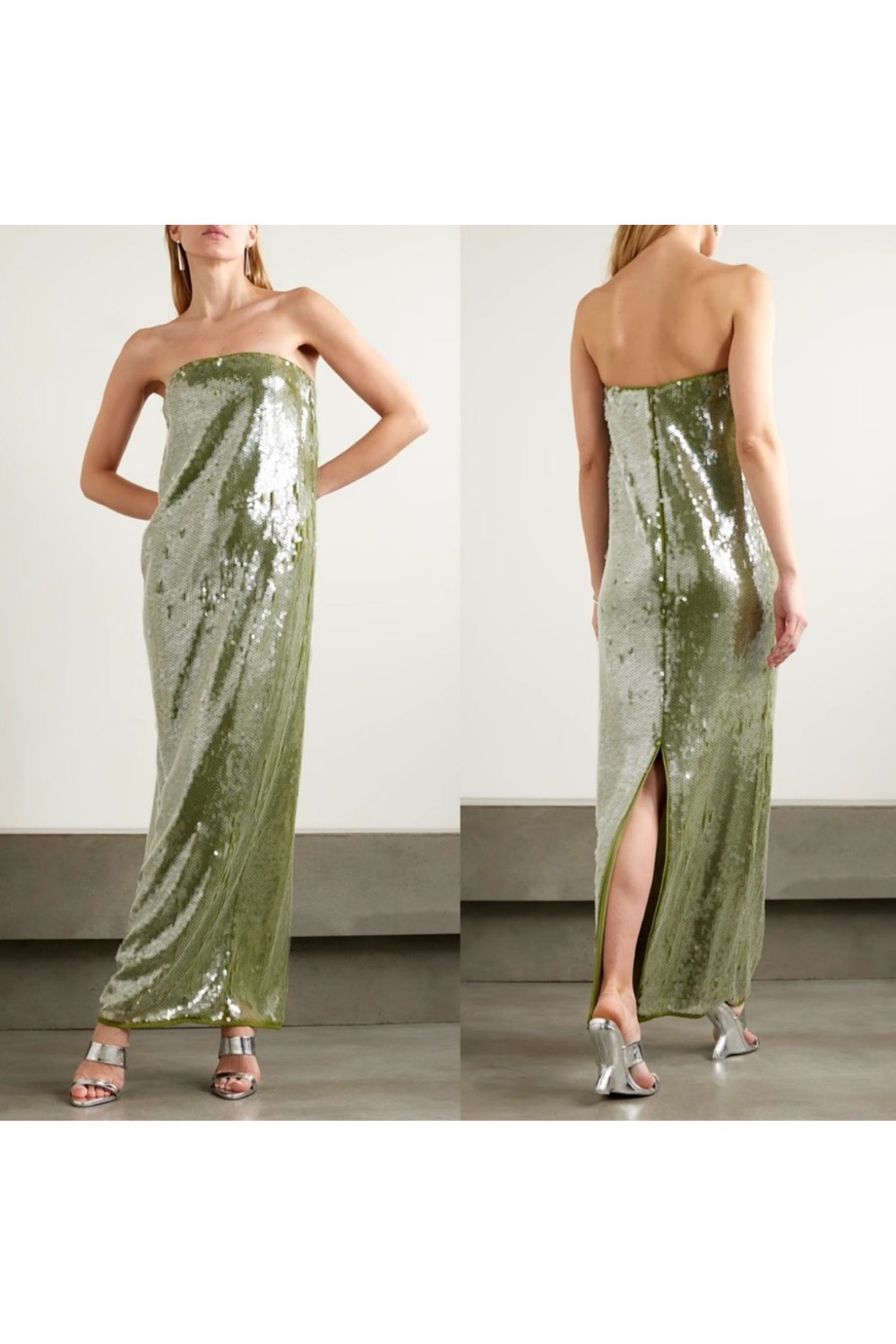 Rent Staud Green Dress US 8 | By Rotation US