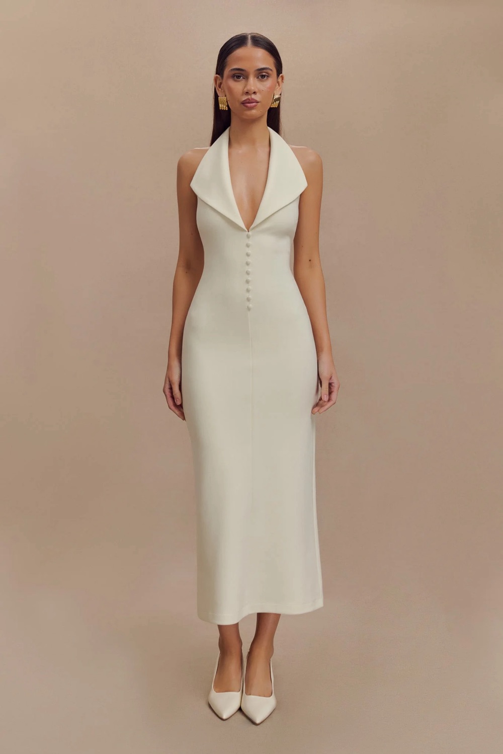 Rent Meshki Ecru Dress US 4