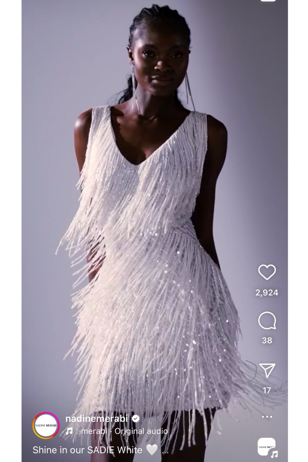 Rent Nadine merabi White Dress US 4 | By Rotation US