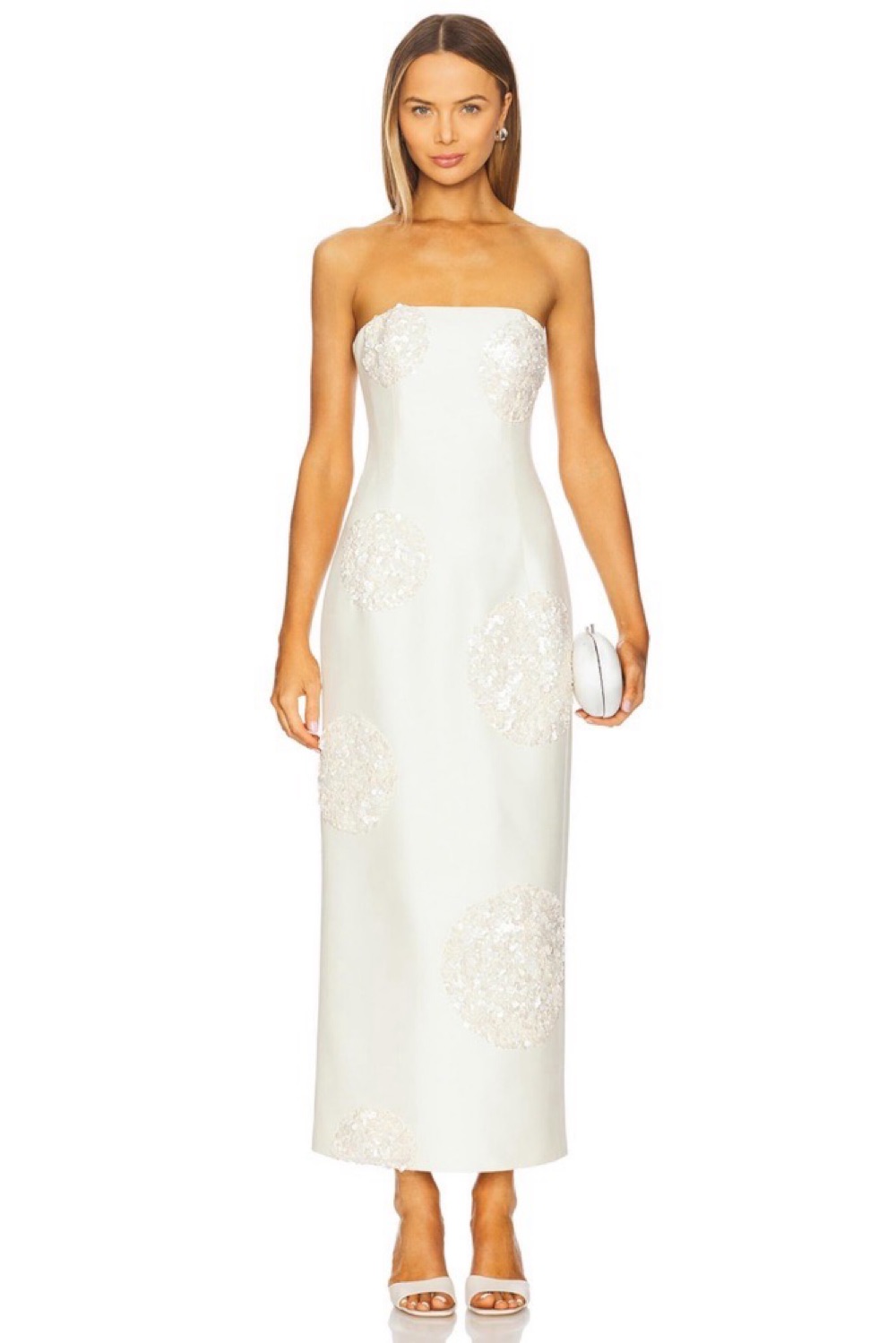 Rent Leo Lin White Dress US 2 | By Rotation US
