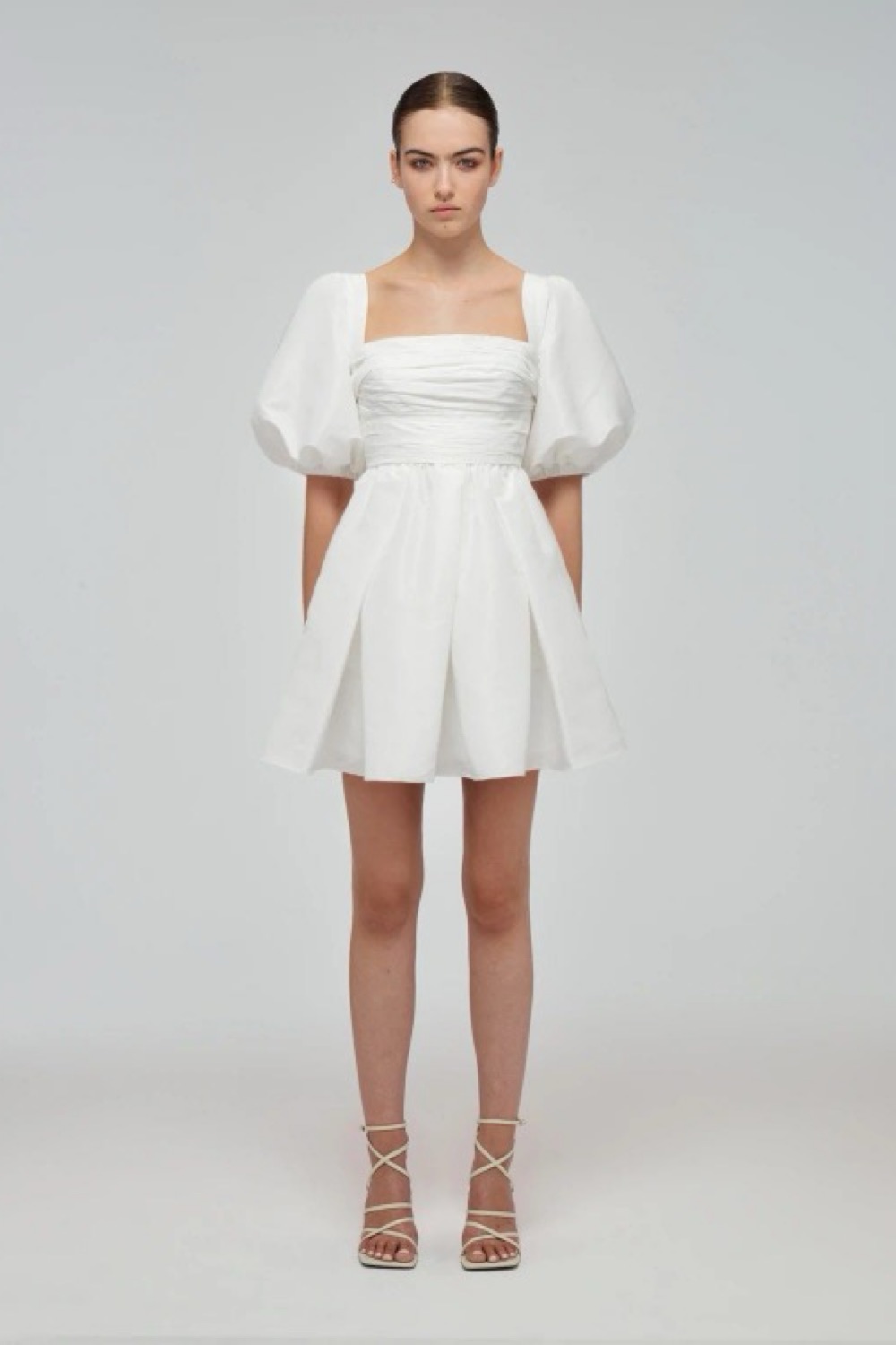 Rent Self-Portrait White Dress US 8 | By Rotation US